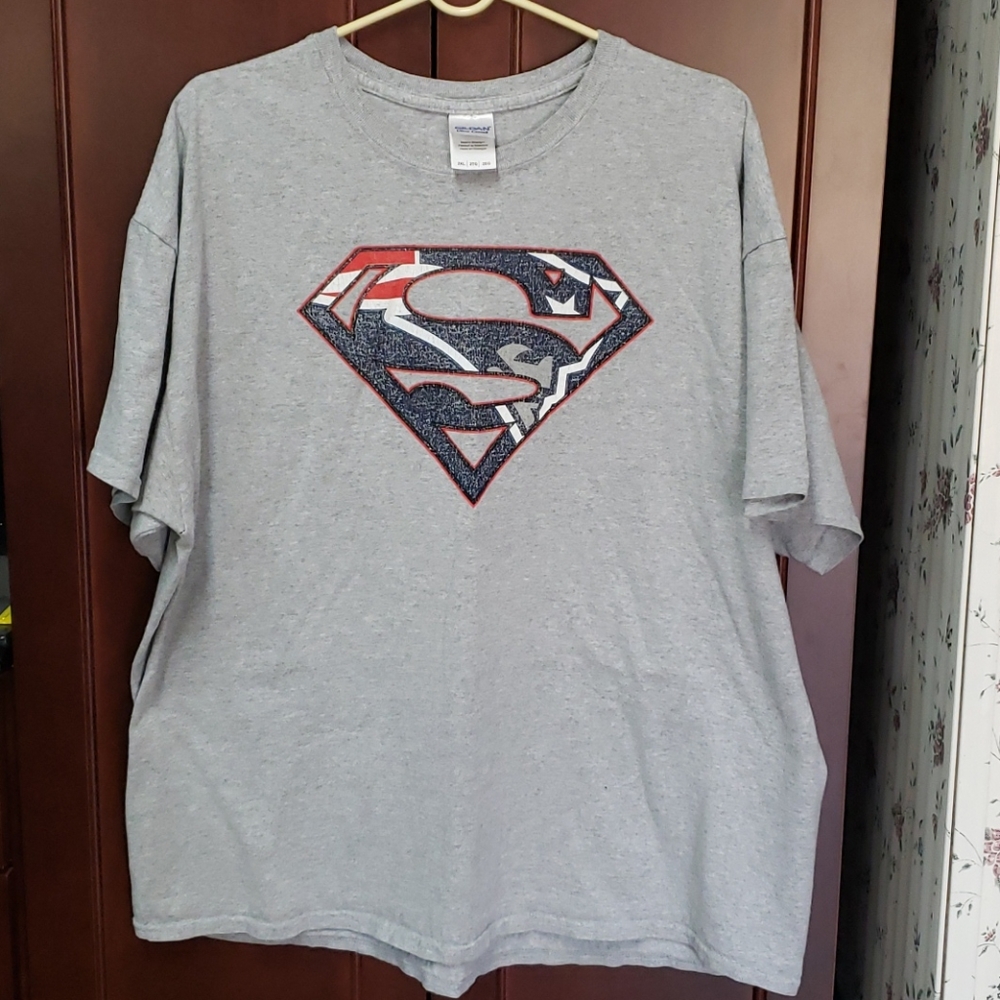 HOST PICK X2. Vintage Men's Gildan Superman T-shirt - Picture 1 of 4
